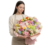 Joy – Solmayan Pastel Çiçek Buketi