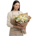 Daisy – Solmayan Papatya ve Cipsofil Buketi