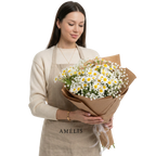 Daisy – Solmayan Papatya ve Cipsofil Buketi